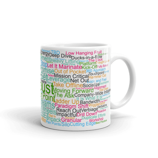 Funny Mug: Morning Buzzword Collection, Robust