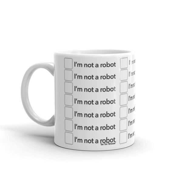 Ten Ton Titmouse Funnny coffee mug: I'm not a robot