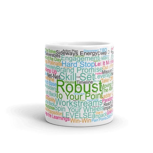 Funny Mug: Morning Buzzword Collection, Robust