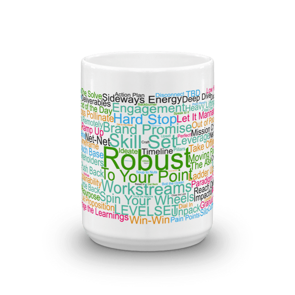 Funny Mug: Morning Buzzword Collection, Robust