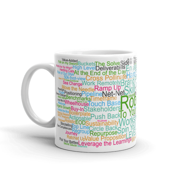 Funny Mug: Morning Buzzword Collection, Robust